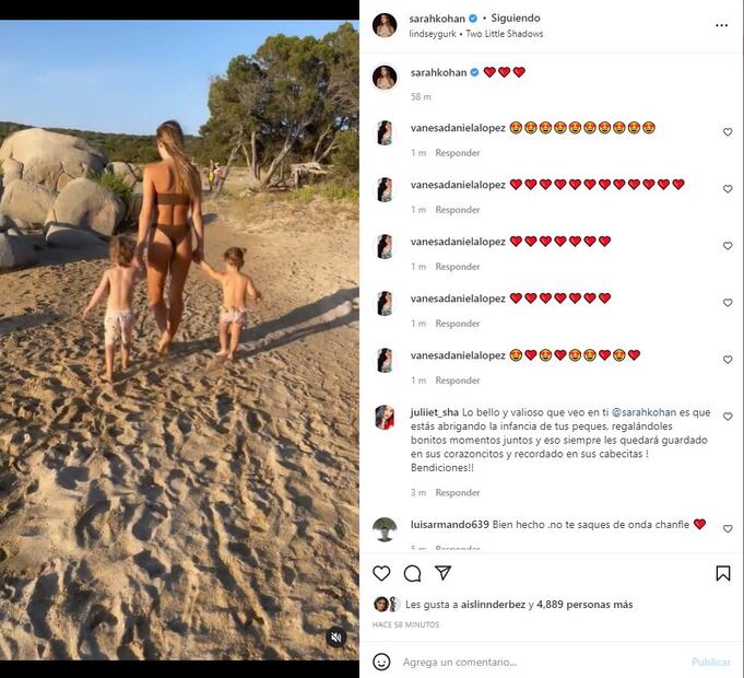 El tierno video de Sarah Kohan que muestra cuánto han crecido los hijos que tuvo con 'Chicharito'