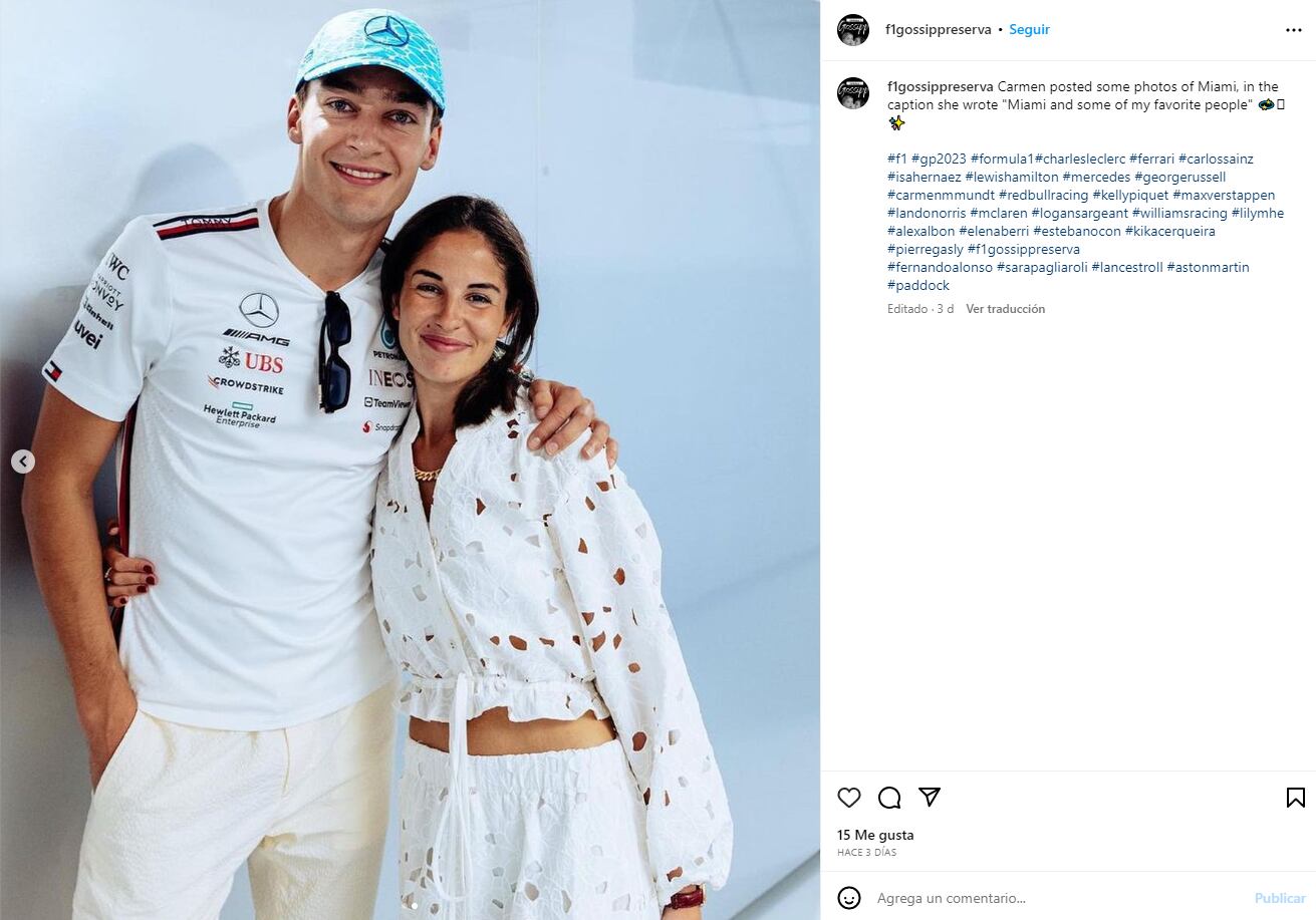 Las Wags de la F1: Ellas son las parejas de los pilotos de esta temporada