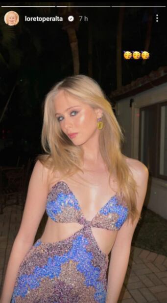 Loreto Peralta sorprende con un nuevo piercing y un brillante vestido cut out