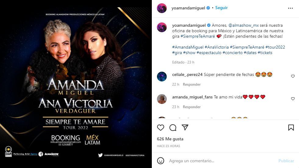 Amanda Miguel reaparece y dice que habla con Diego Verdaguer