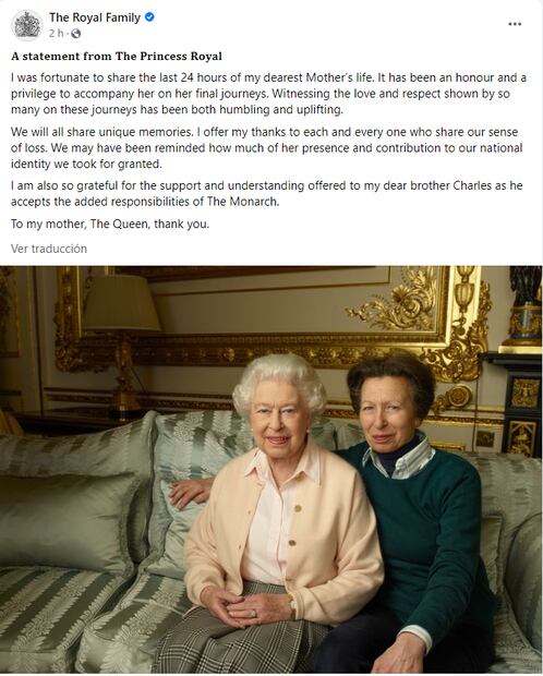 El ataúd de Isabel II llega a su hogar, el palacio de Buckingham