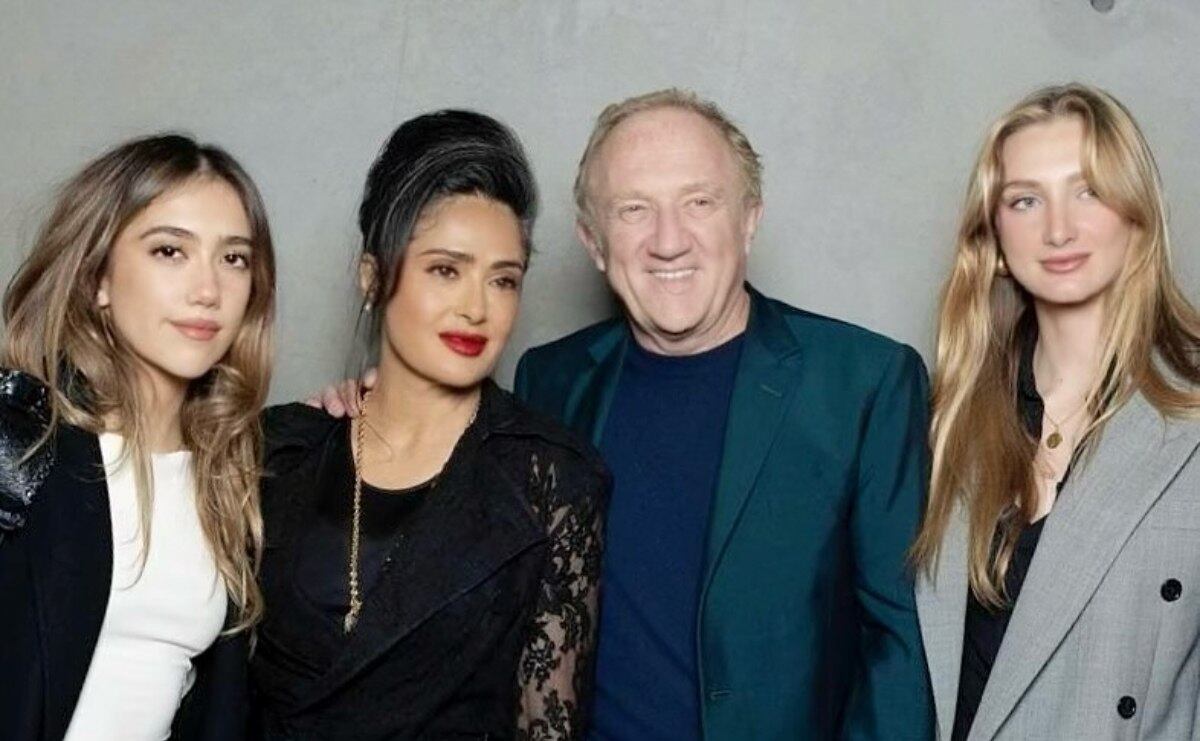 Valentina Paloma Pinault, Salma Hayek, François-Henri Pinault y Mathilde Pinault / Foto: Especial