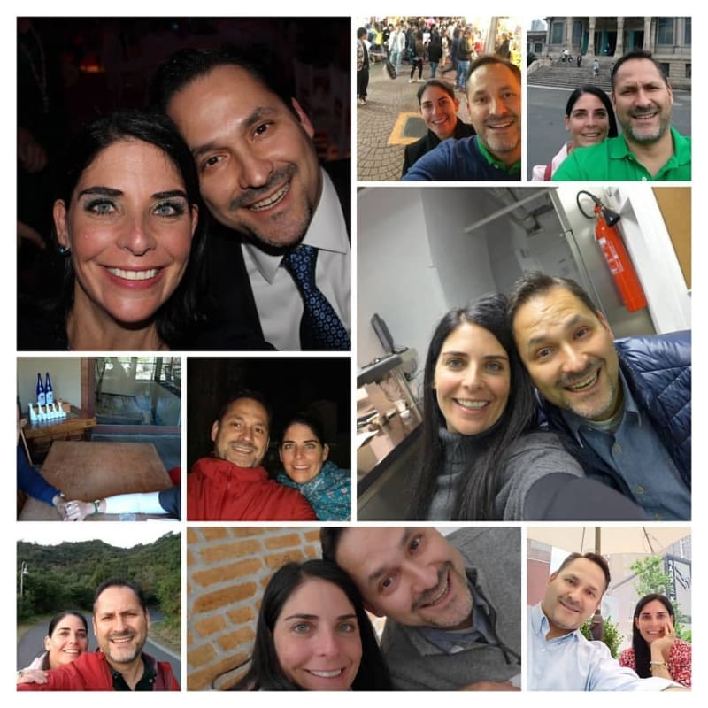 La chef Zahie Téllez con su esposo / Foto: Instagram