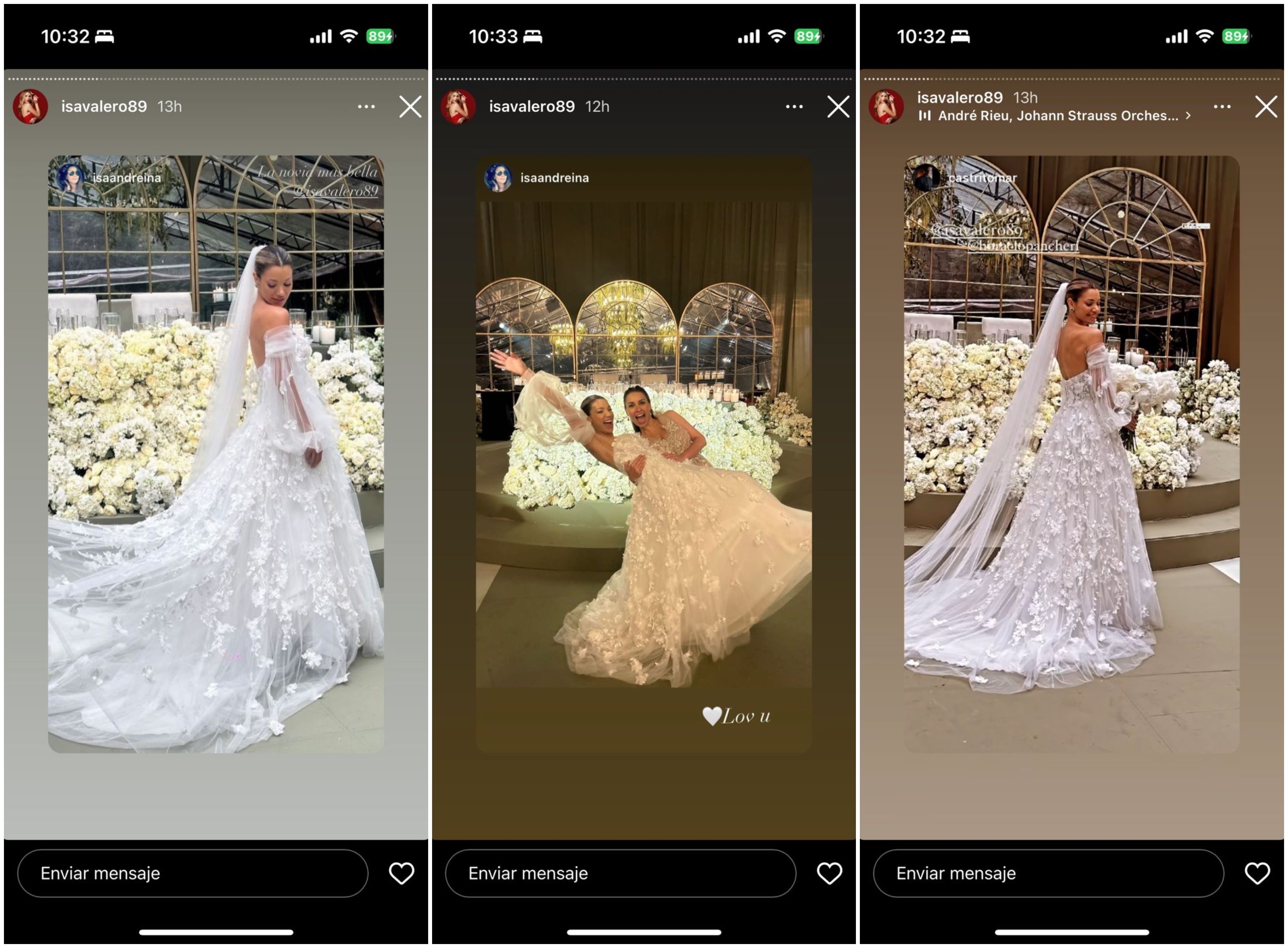 Boda Isa Valero y Horacio Pancheri//Instagram