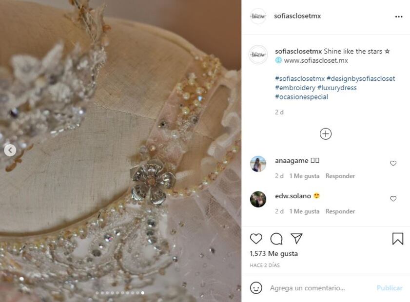 El espectacular vestido que la hija de “Canelo” y Fernanda Gómez usó en su boda