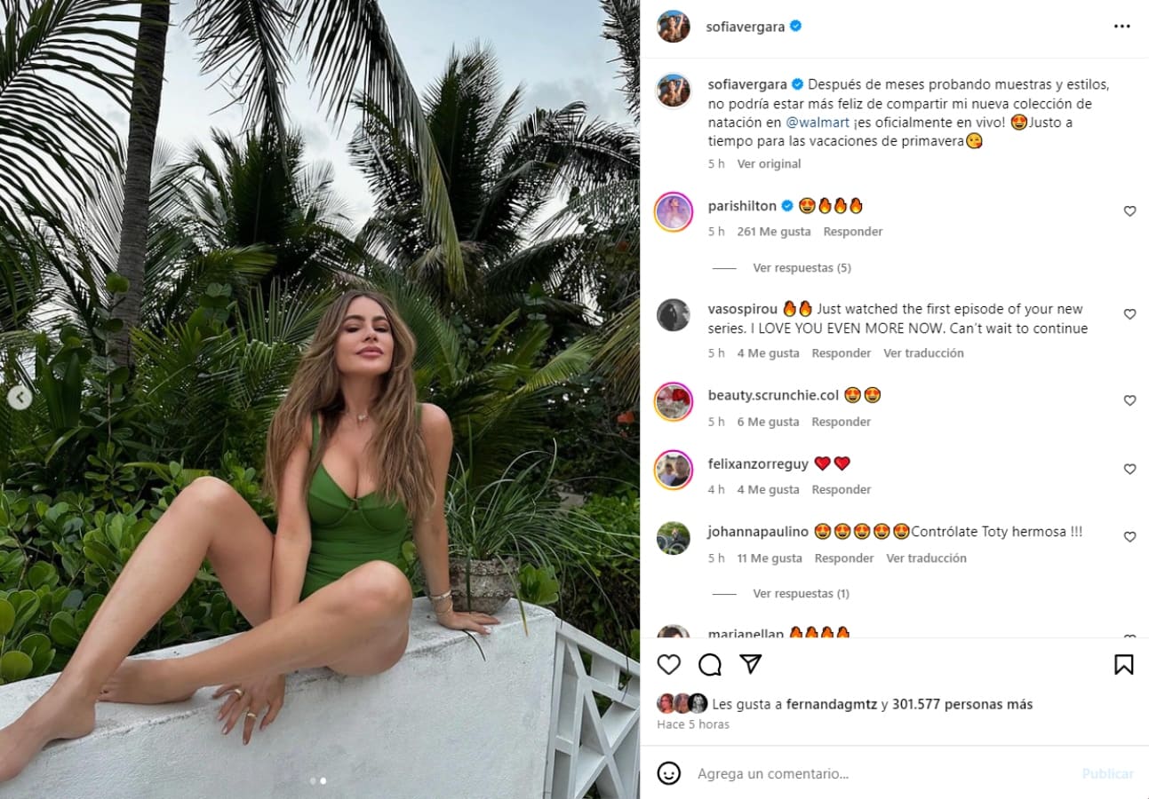 Sofía Vergara luce su figura en monokini / Instagram