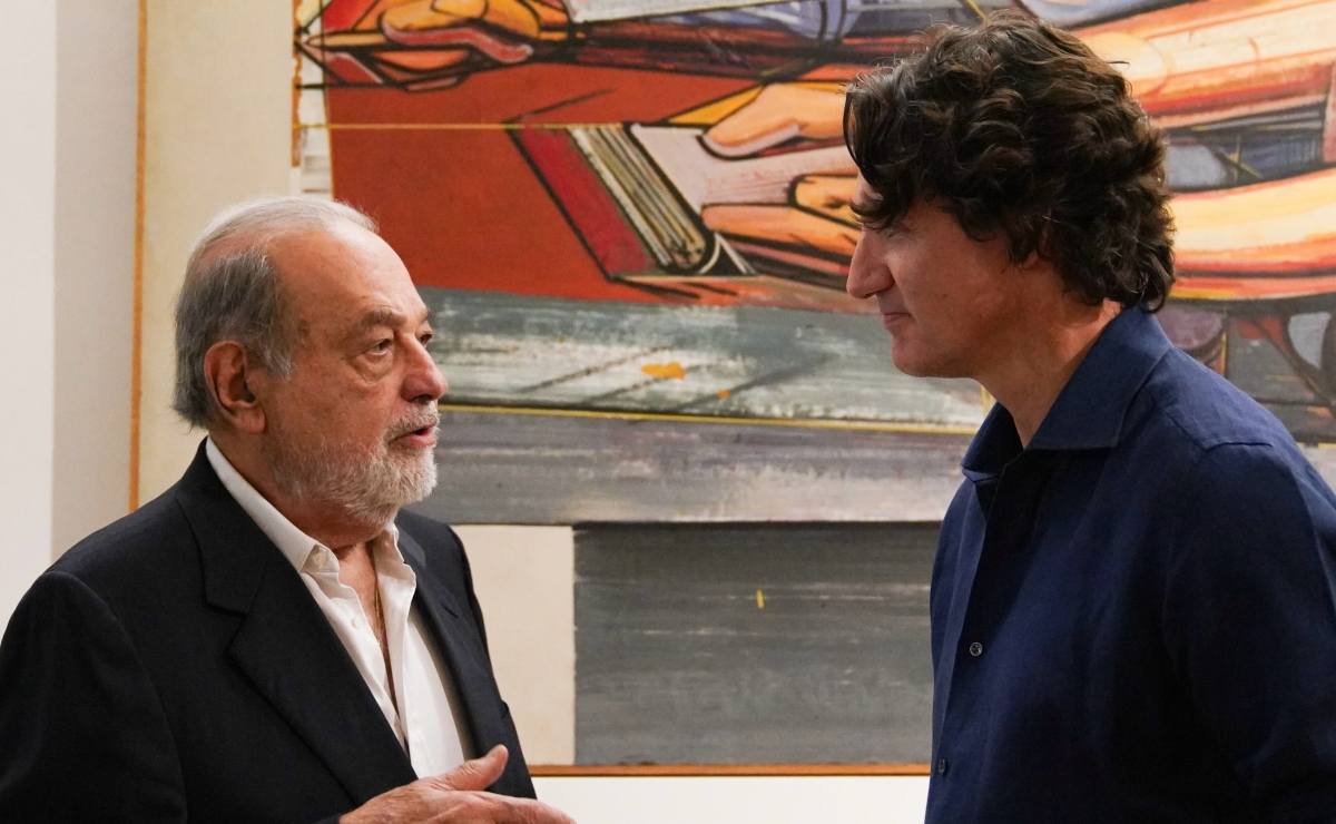Así fue el encuentro entre Carlos Slim Helú y Justin Trudeau en México