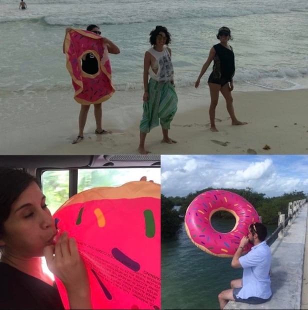 El primer viaje a la playa de Christopher Uckermann y Ana Serradilla