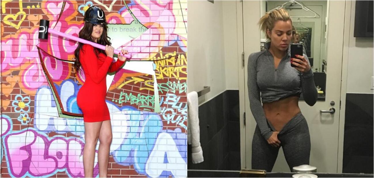 Así cambió el cuerpo de Khloé Kardashian