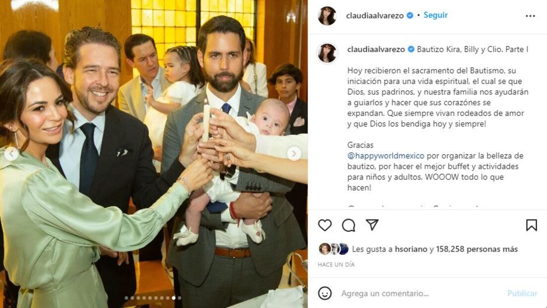 Ex esposa de Billy Rovzar se convirtió en madrina de los hijos de Claudia Álvarez