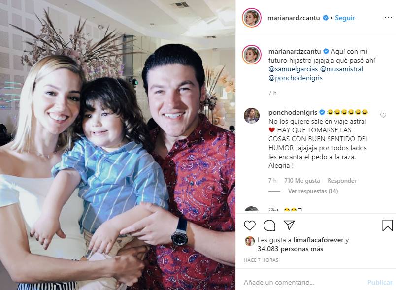 La blogger Mariana Rodríguez posa con el bebé de Poncho De Nigris y causa revuelo en Instagram 