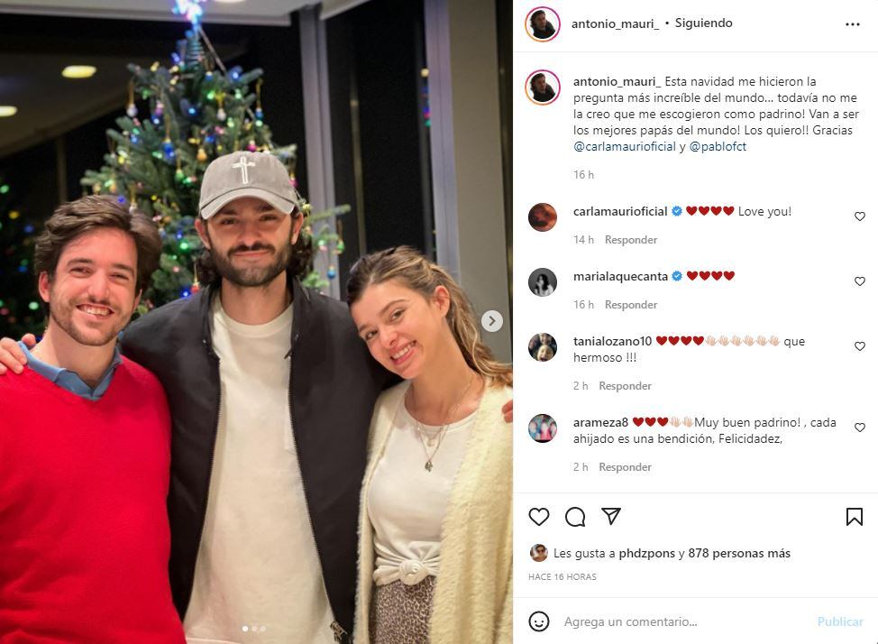 Carla Mauri, hija de Toño Mauri, está embarazada