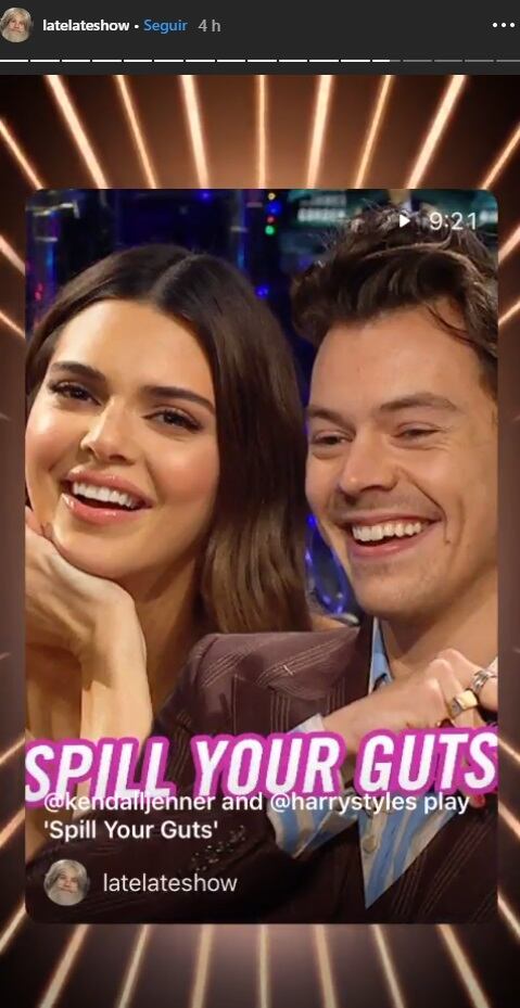 Harry Styles comió esperma de pescado tras evadir una pregunta de su ex Kendall Jenner 
