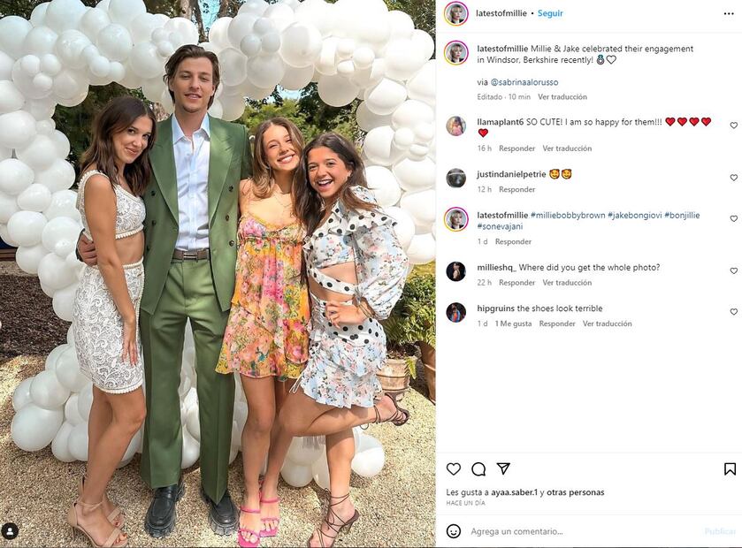 Millie Bobby Brown con aires nupciales / Instagram