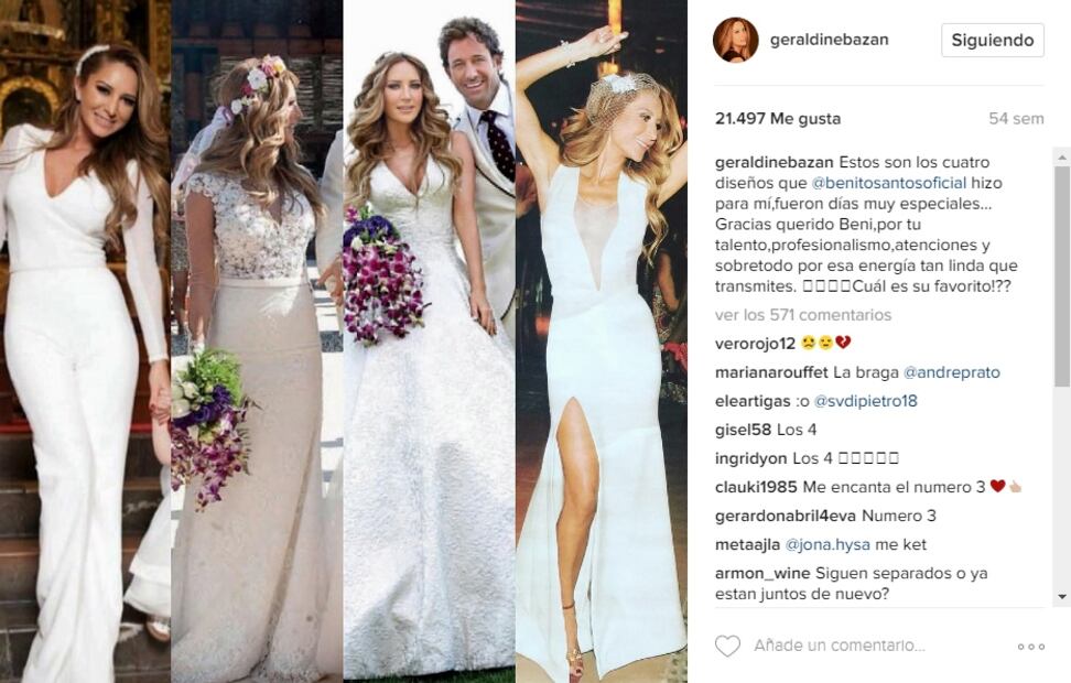 Las 10 novias más distinguidas de Benito Santos