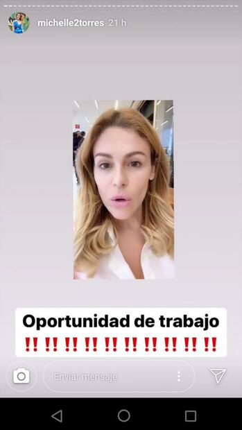 Para este regreso a clases, Michelle Torres tiene vacante de trabajo para recién egresados