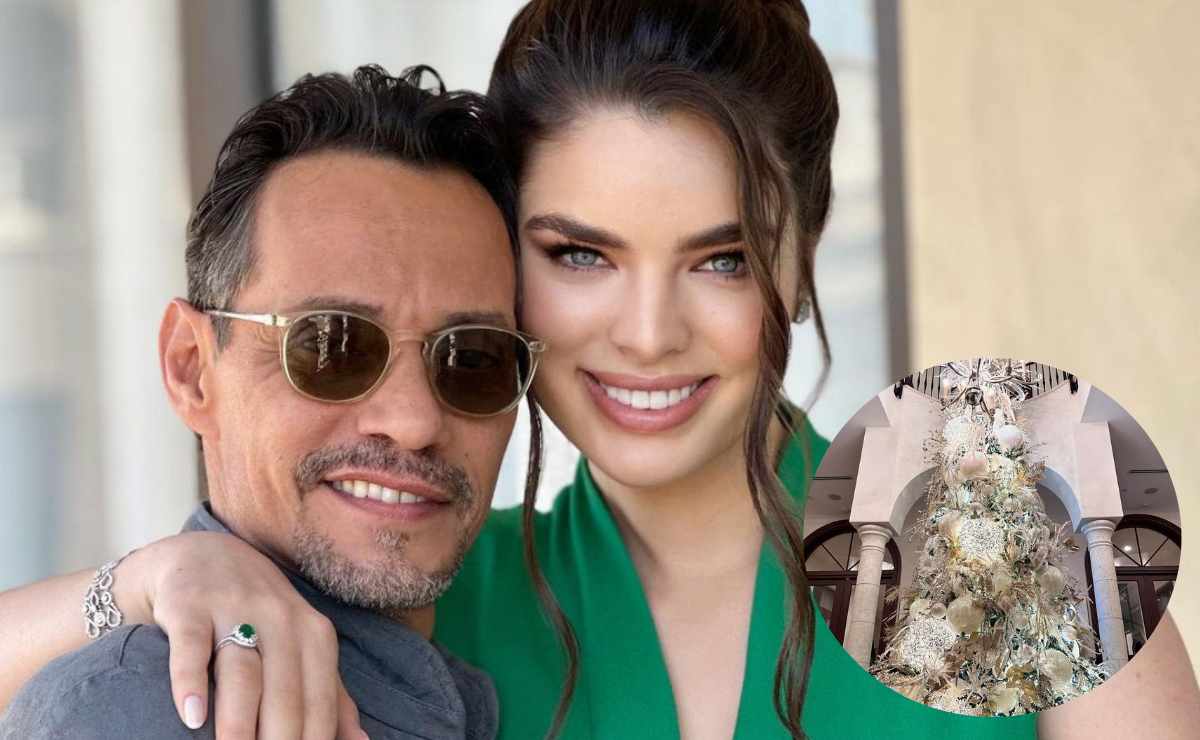 Marc Anthony y Nadia Ferreira, el impresionante árbol con el que celebrarán navidad