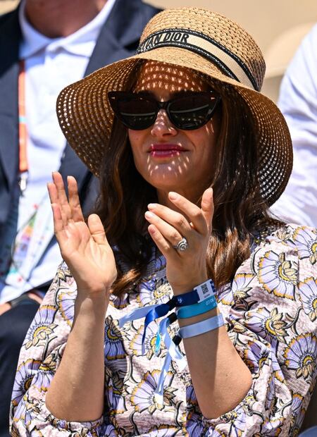 La actriz Natalie Portman en el torneo de tenis Roland-Garros Open de París / AFP