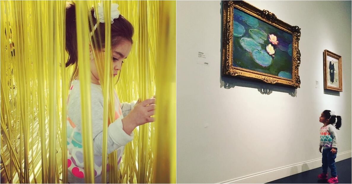La visita de Aitana Derbez al museo LACMA