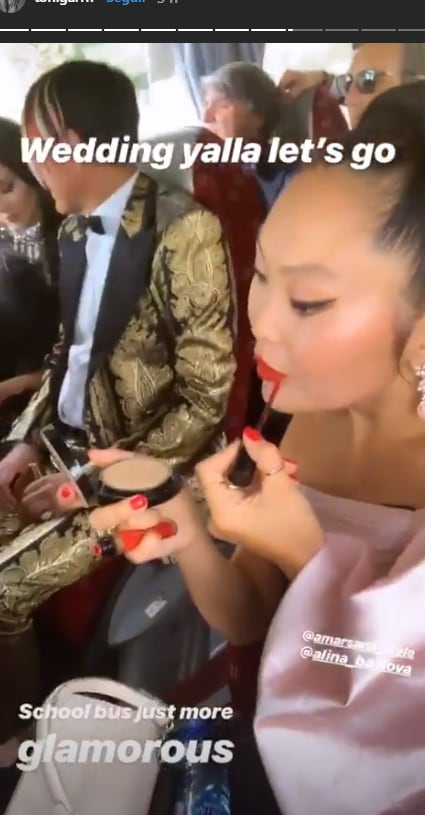 Deborah y Stephen Hung, invitados en la lujosa boda del hijo del diseñador Elie Saab