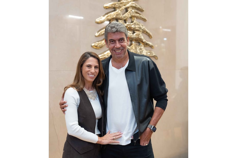 Johanna Slim y Arturo Elías Ayub. (Foto: Heptor Arjona)