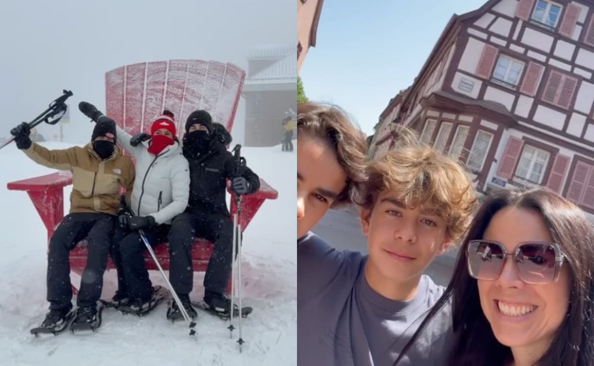 Paola Rojas con sus hijos Paulo y Leonardo. (Fotos: Instagram)