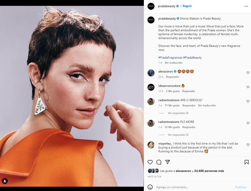Emma Watson se transforma con nuevo estilo de pelo tipo pixie, super cortito