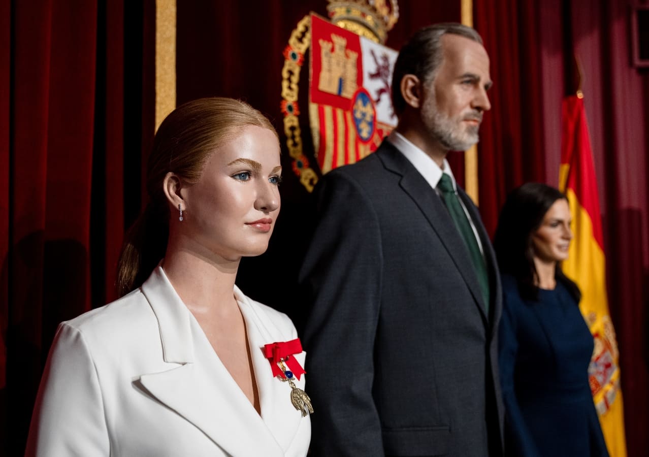 La figura de la princesa Leonor, el rey Felipe VI y Letizia / Foto: EFE