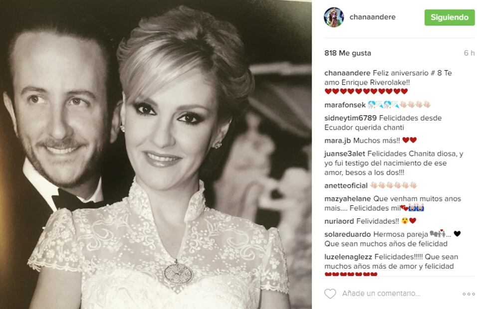 La historia de amor de Chantal Andere y Enrique Rivero Lake