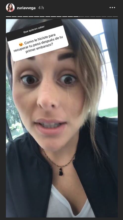 Zuria Vega se sincera sobre la pérdida del peso tras el embarazo, "tengan paciencia"