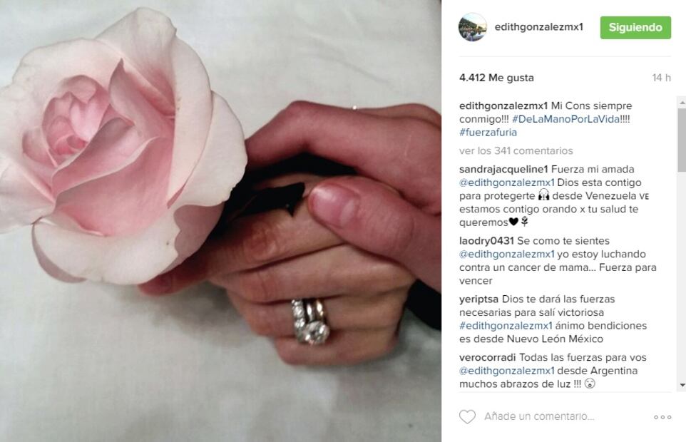 Así le demuestra su apoyo Constanza Creel a Edith González en su lucha contra el cáncer