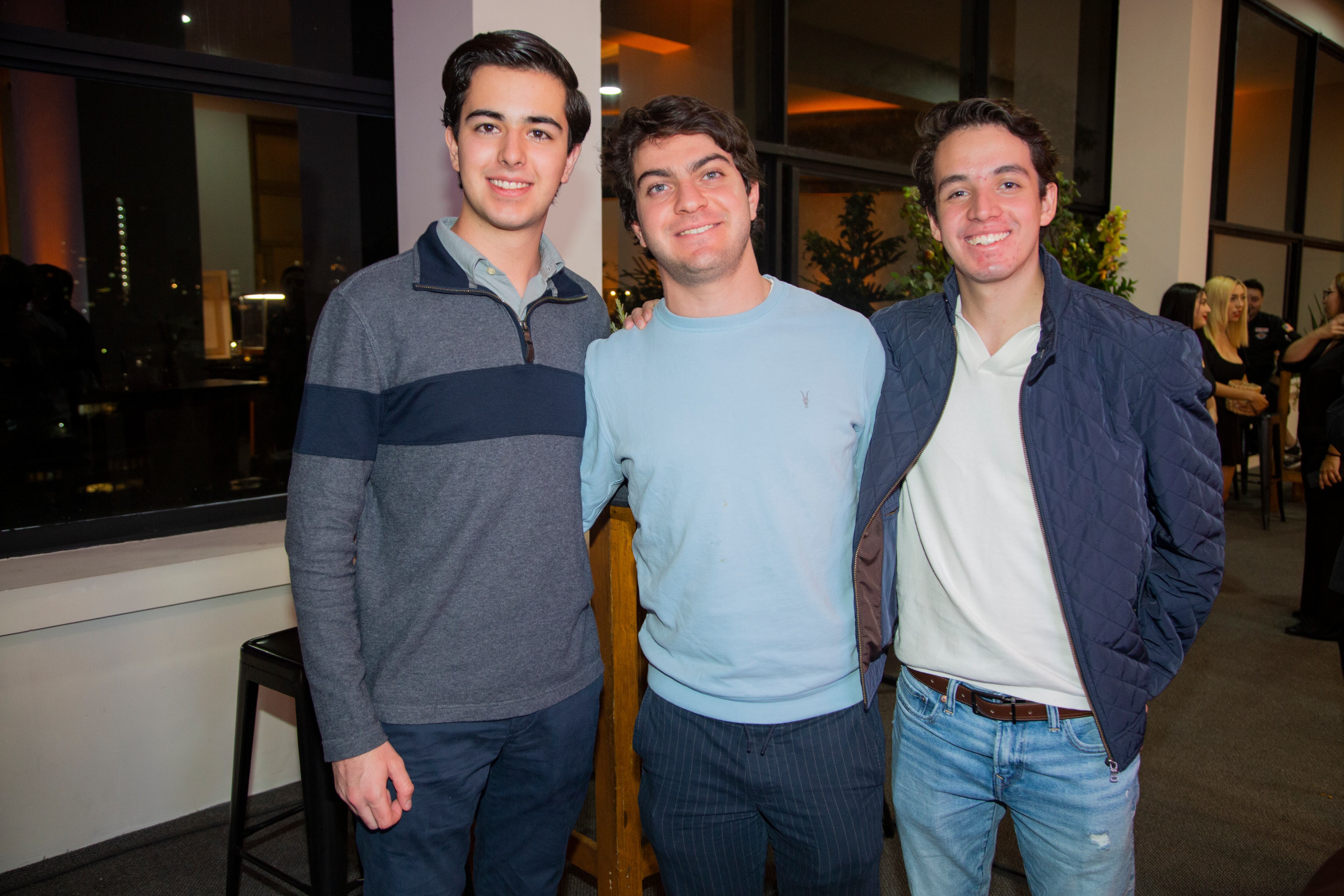 Sergio Mondragón, David Ancona y Ricardo Sánchez. (Foto: Héptor Arjona)