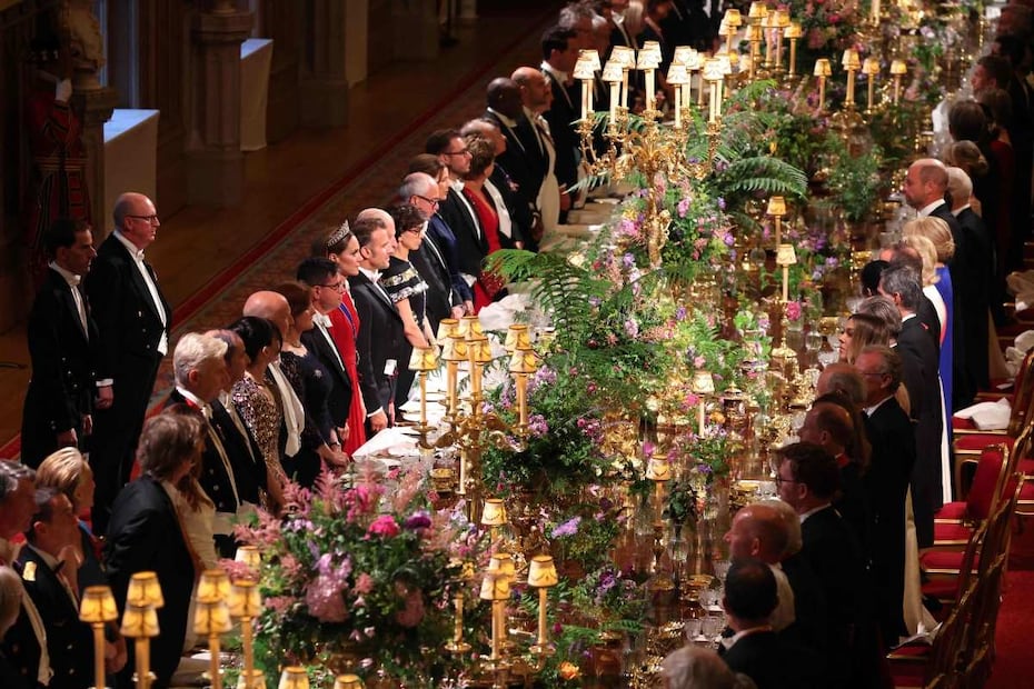 El banquete ofrecido en el Castillo de Windsor / Foto: Ludovic Marin - AFP