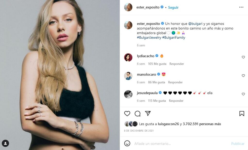 Ester Expósito cambia, este es su nuevo look: adiós al rubio