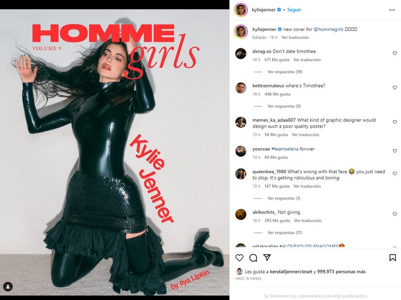 Kylie Jenner asegura que no ha tenido "muchas cirugías" en la cara