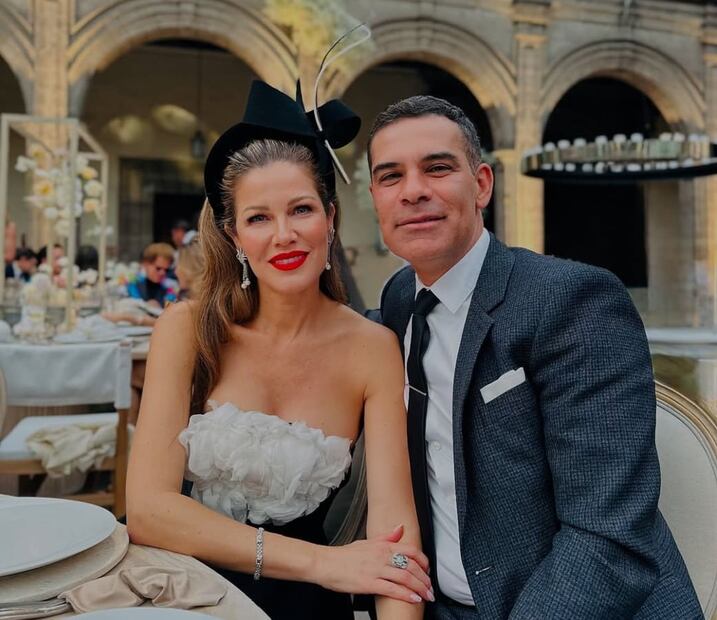 Jaydy Michel y Rafa Márquez en la boda de Johanna Elias Slim / Foto: Instagram