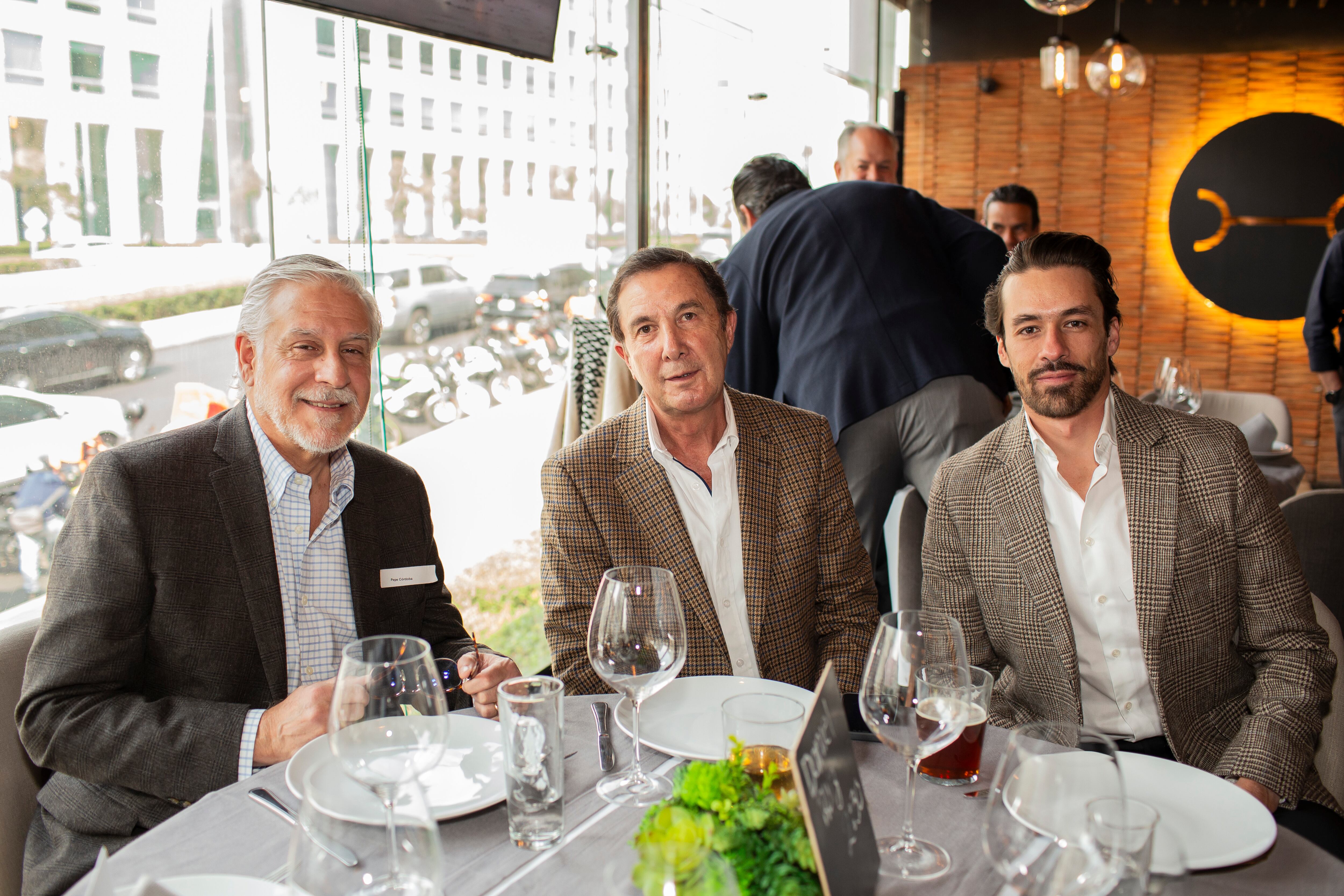 Pepe Córdoba, Rafael Cortina y José Pablo Córdoba. (Foto: Esteban Torreblanca)