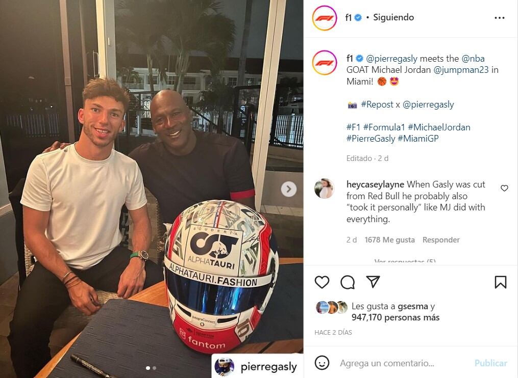 Fórmula 1: Las celebridades que son fans de este deporte