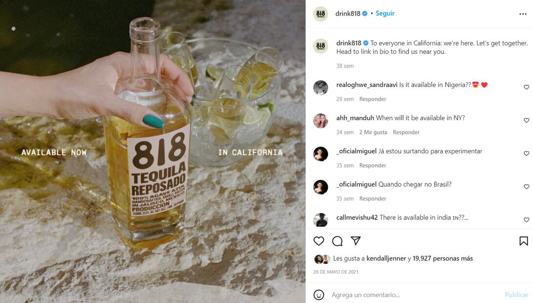 Demandan tequila de Kendall Jenner por presunto plagio y denominación de origen falsa 