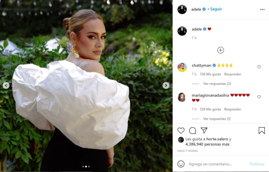 Adele impacta vestida de gala como invitada de exclusiva boda