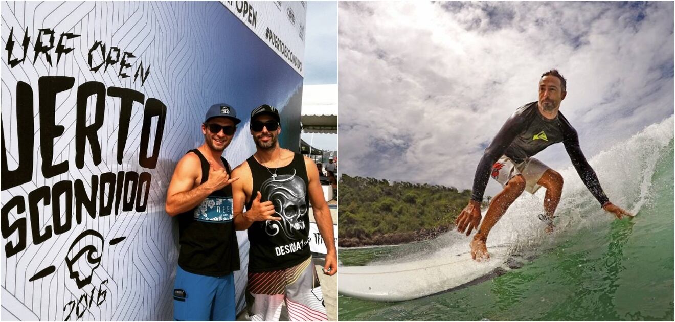 Luego de sus separación con Nunzia Rojo de la Vega, Carlos Arenas le da tiempo a las actividades que le apasionan, como el surf. (Fotos: Instagram)