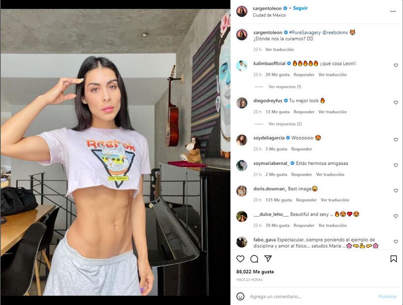 María León impacta con su abdomen de acero y baile de Rosalía