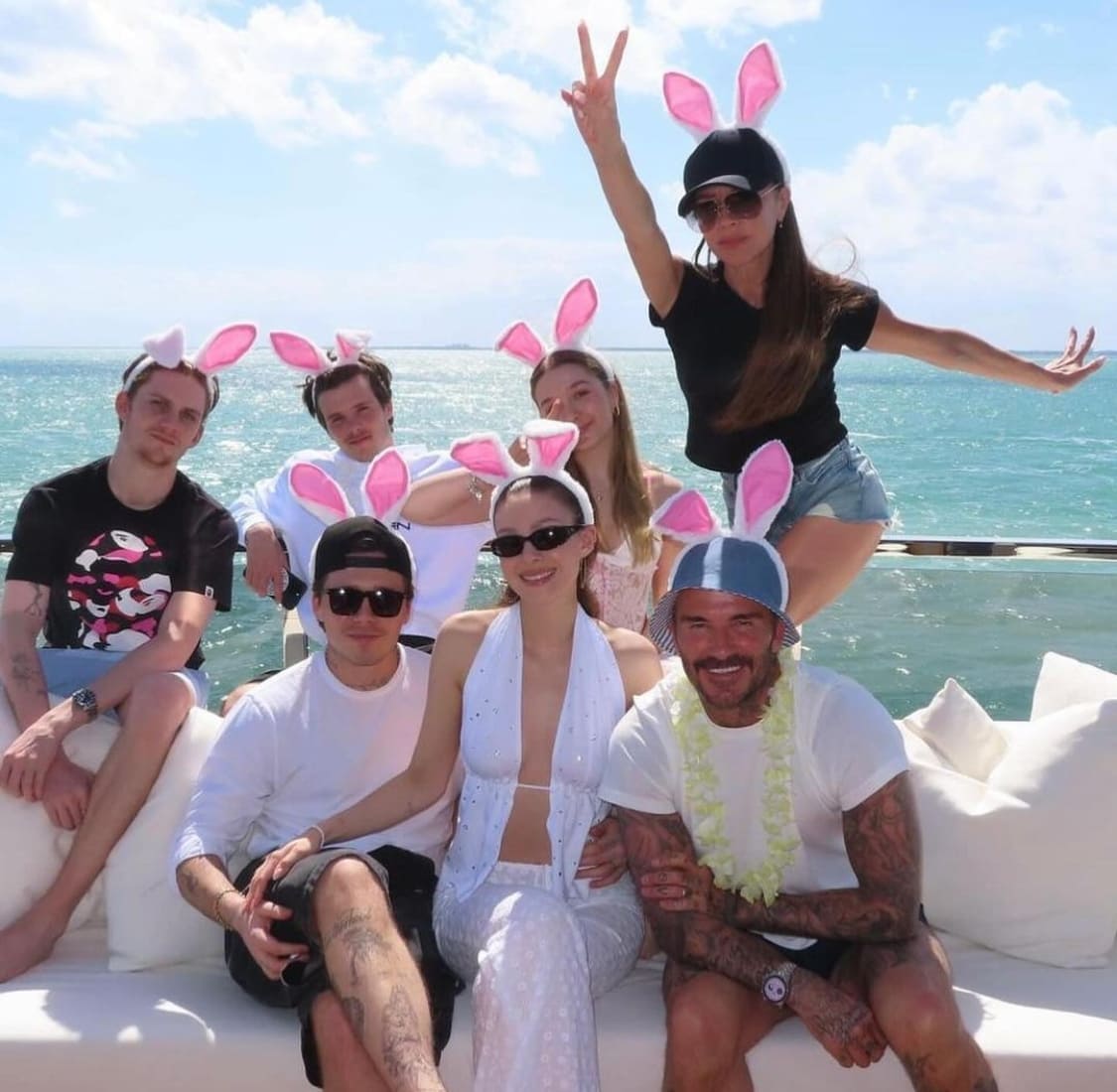 La familia de David y Victoria Beckham celebrando Pascua / Instagram