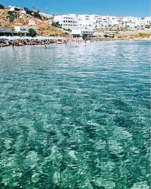Las vacaciones de Michelle Salas en Grecia