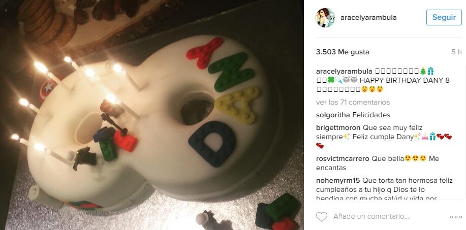 Así festejó Aracely Arámbula el cumpleaños de su hijo Daniel