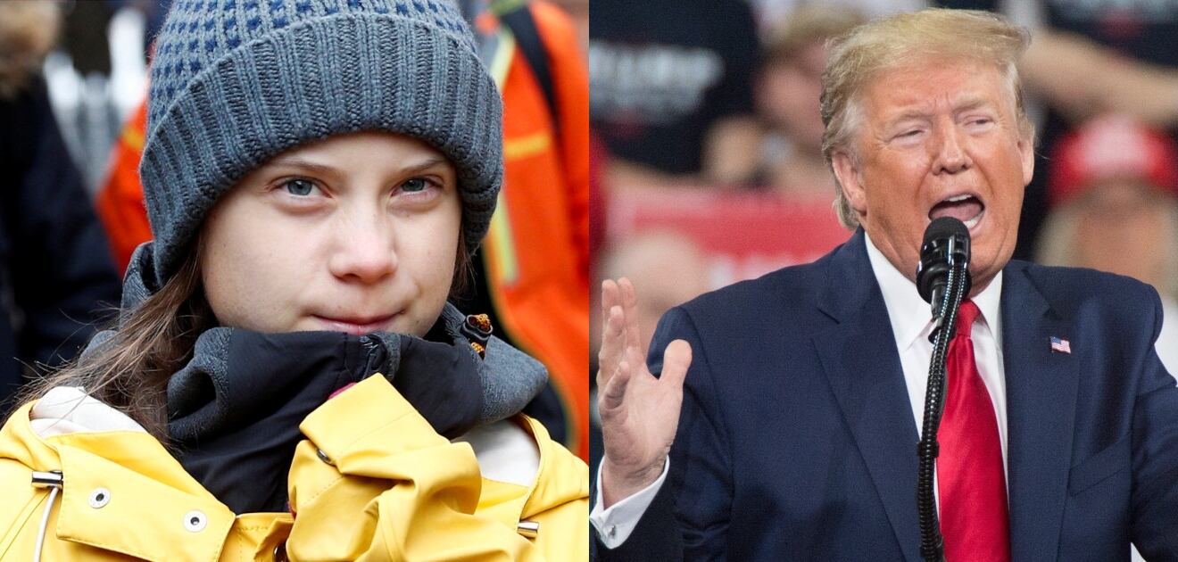 Greta Thunberg y su mordaz respuesta en Twitter a Donald Trump