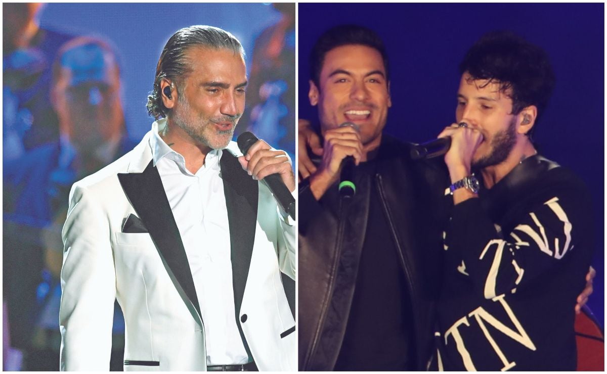 Alejandro Fernández, Carlos Rivera y Sebastián Yatra en duelo de bíceps