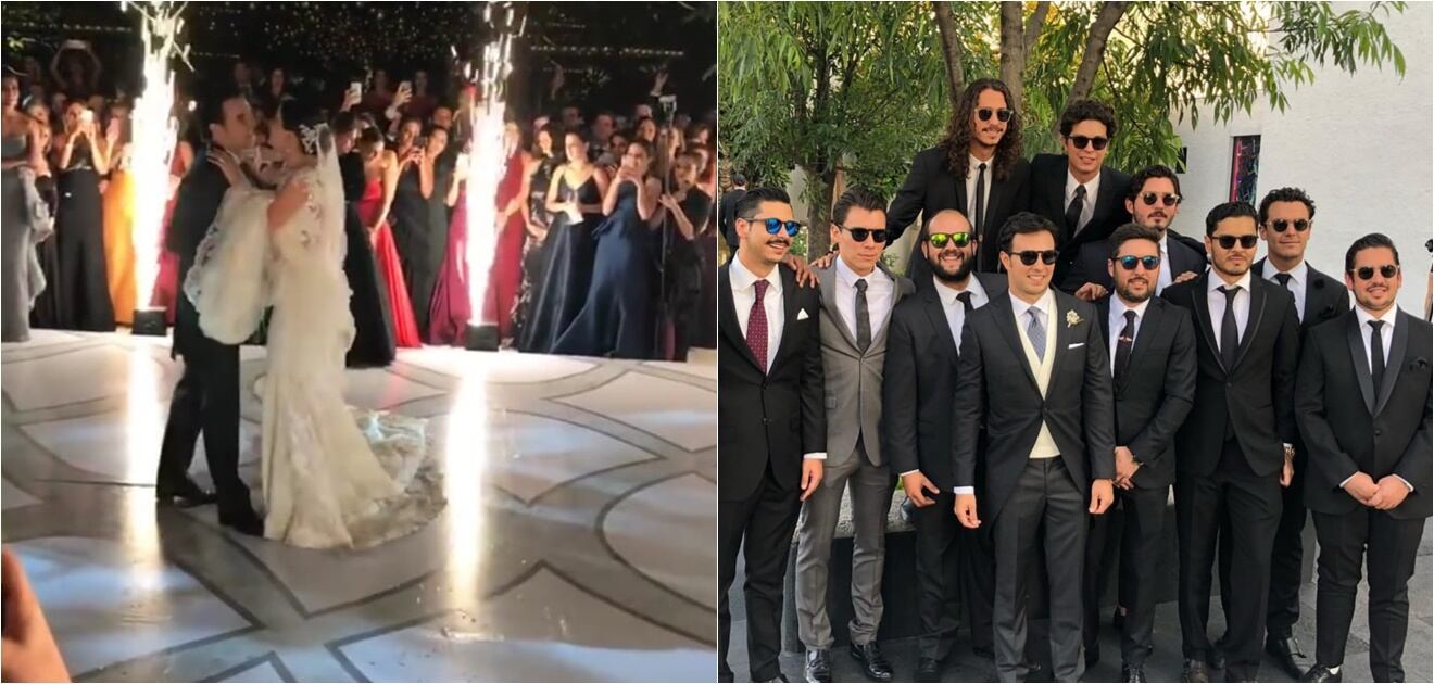 <p>Los recién casados se tomaron fotografías con sus amigos y familiares</p>