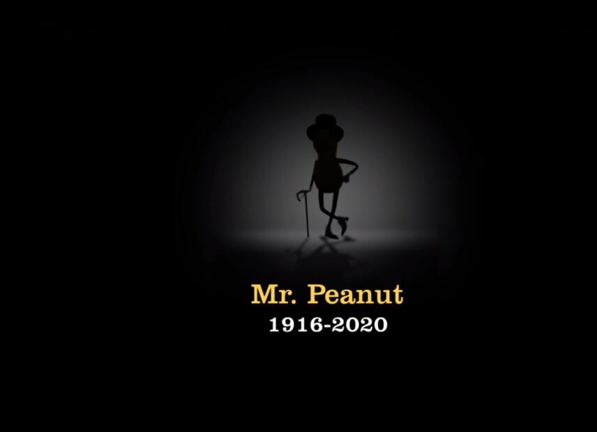 Fallece Mr. Peanut a los 104 años en un comercial para el Super Bowl LIV