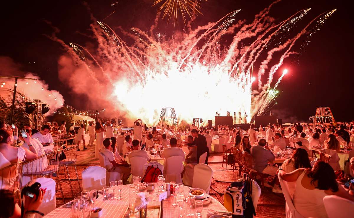 La White Party del Abierto Mexicano de Tenis 2026 / Foto: Esteban Torreblanca